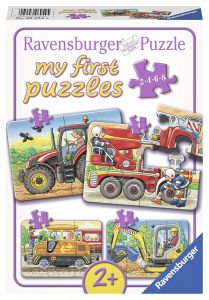 RAV069545 - 4 Puzzles - 2,4,6,8 Pièces - Véhicules