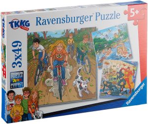 RAV080663 - 3 Puzzles de 49 Pièces - A l'aventure avec TKKG
