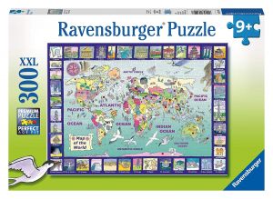 RAV131907 - Puzzle - 300 Pièces - Le monde