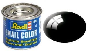 REV32107 - Peinture émail noir brillant 14ml