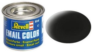 Peinture émail noir mat 14ml