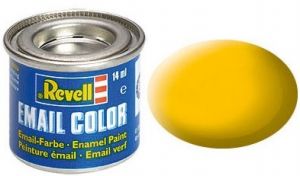 Peinture émail jaune mat 14ml