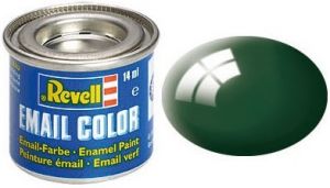 Peinture émail vert foncé brillant 14ml