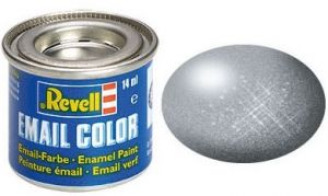Peinture émail gris acier métal 14ml
