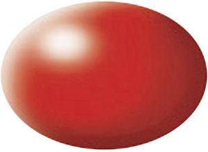 Peinture acrylique rouge voyant satiné pot de 18 ml