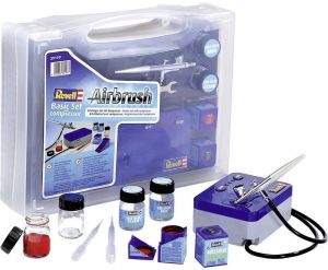 Aérographe avec compresseur peinture et diluant inclus avec le coffret