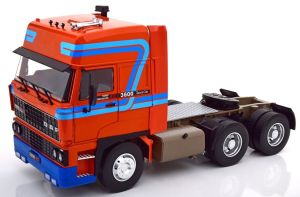 RK180094 - DAF 3600 Space Cab 6x4 1986 Orange et bleu