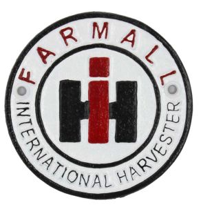 RHY-DE1073 - Panneau rond en fonte IH Farmall