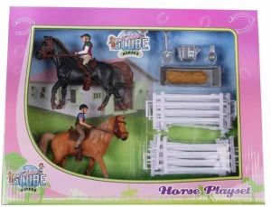 Set équestre avec animaux et accessoires