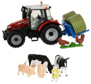 BRI43205 - MASSEY-FERGUSON 5612 Avec Accessoires et Animaux