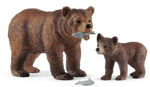 Maman Grizzly avec ourson