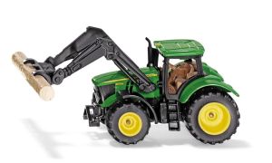 JOHN DEERE 6215R avec pince à bois