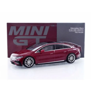 MGT00970-L - MERCEDES BENZ EQS 580 4MATIC rouge métallique 2024