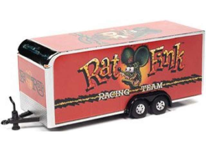 AWSP093 - Remorque fermée 2 essieux Rat Fink rouge