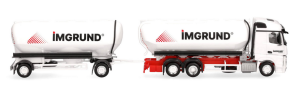 HER319157 - MERCEDES BENZ Actros S 6x2 citerne et remorque citerne 1+1 essieux IMGRUND
