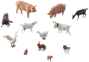 NOC15711 - Lot de 12 Animaux