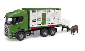 BRU3548 - SCANIA Super 560R 6x4 bétaillère avec une vache