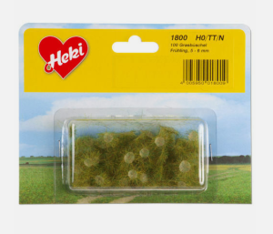 HEK1800 - 100 Touffes d'herbes de printemps 6 mm