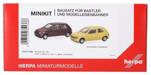 HER012171-002 - RENAULT Clio 16V rouge et jaune - 2 pièces à assembler