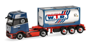 HER320443 - MERCEDES BENZ Actros L 4x2 avec porte container 20 pieds 3 essieux BERMES