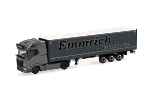 HER320474 - DAF XG 4x2 avec remorque 3 essieux EMMRICH TRANSPORTE