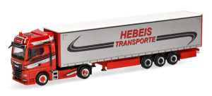 HER320498 - MAN TGX GX 4x2 avec remorque 3 essieux HEBEIS TRANSPORTE