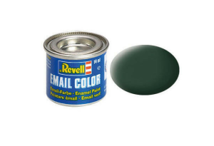 REV32168 - Peinture émail vert foncé mat RAF 14ml