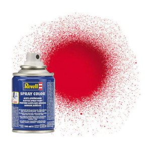 REV34134 - Peinture acrylique aérosol rouge italien brillant 100ml