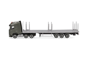 HER747301 - DAF XG 6x2 avec plateau 3 essieux de l'armée néerlandaise
