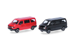 HER012805-003 - VOLKSWAGEN T4 rouge et noir - 2 pièces à assembler