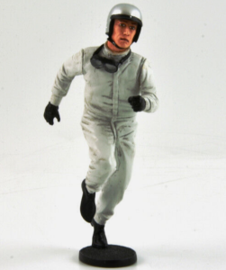 FLM118053-D2 - FIGURINE Pilote Tim sur le départ casque gris métallique