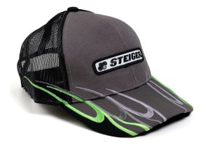 STFL - Casquette STEIGER Gris avec arrière en maille noir