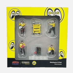 T64F-004-ME1 - 4 Figurines et accessoires - Mecaniciens Set III