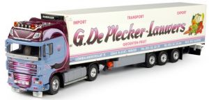 DAF XF105 Super Space Cab 4x2 avec semi frigorifique 3 essieux Carrier Transport G.Lauwers De Plecker