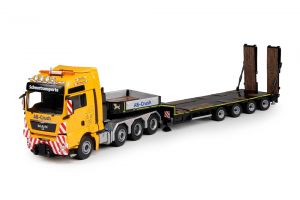 MAN TGX 8x4 avec remorque porte engins 4 essieux AB CRUSH