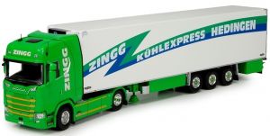 TEK72220 - SCANIA Highline 4x2 avec semi frigo 3 essieux Chereau transport Zingg