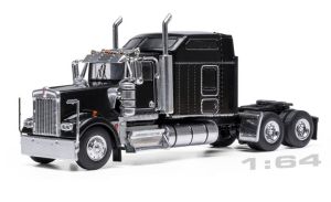 IXO64TR014B - KENWORTH W900 Sleeper Cab 6x4 1990 Noir