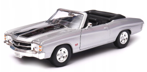CHEVROLET chevelle SS 454 1971 cabriolet ouvert gris à bandes noires