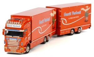 SCANIA R6 Topline porteur caisse rigide et remorque fourgon Gerrit Verbeek