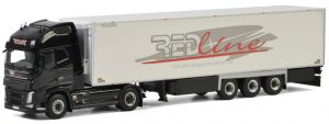 WSI01-2804 - VOLVO FH04 Globetrotter XL 4x2 et remorque frigo Cherreau transports Red Line