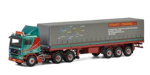 WSI01-2680 - VOLVO F12 avec remorque bâchée 3 essieux RYNART TRADING