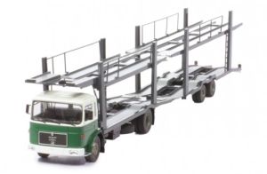 MAN porte-voitures 1970 vert et blanc