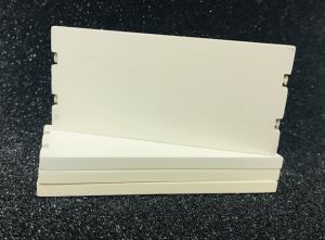 4 Plaques de roulage - 11 x 5 cm - Blanc