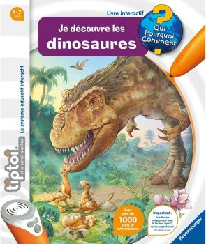 RAV001453 - Livre interatif TIPTOI - Je découvre les Dinosaures | à partir de 4 ans