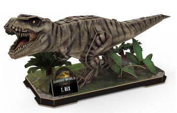 REV00246 - Puzzle 3D 45 Pièces -JURASSIC WORLD - T-Rex