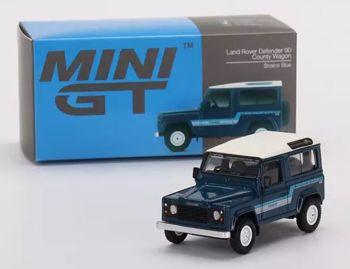 MGT00353-R - LAND ROVER Defender 90 county wagon RHD Bleu stratos