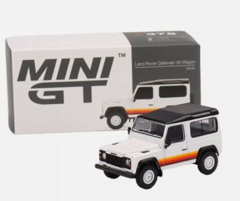 MGT00378-R - LAND ROVER Defender 90 wagon RHD Blanc