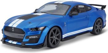 MST31388 - FORD Mustang Shelby GT500 2020 Bleue avec bandes blanches
