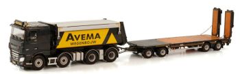 WSI01-3574 - DAF XF My2017 8x4 porteur benne avec porte engins 2+2 Essieux AVEMA