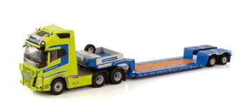 WSI01-3752 - VOLVO FH5 GLOBETROTTER XL 6x2 avec plateau surbaissé 2 essieux CRANE NORWAY